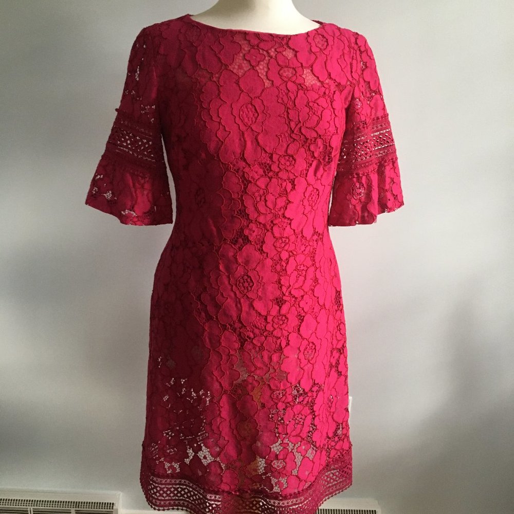 Ralph Lauren Fuchsia Lace Dress